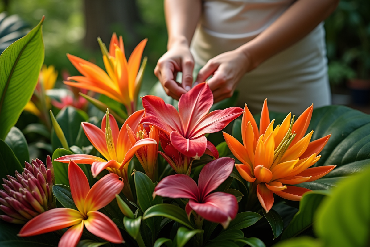 fleurs tropicales