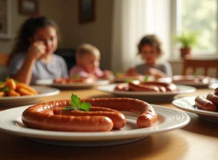 1 kg de saucisses : portions recommandées pour enfants et adultes